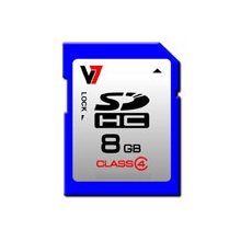 Mälukaart V7 SDHC 8GB, Secure digitaalne...