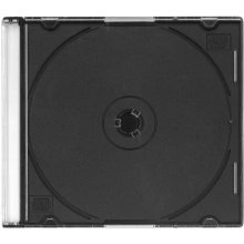Omega CD box Slim PL, black (44843)