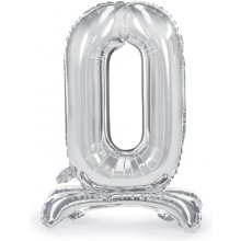 PartyDeco standing foil balloon "0", 70 cm