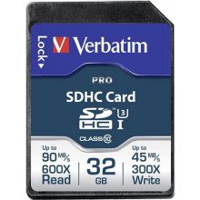 Mälukaart Verbatim SDHC Card Pro 32GB Class...