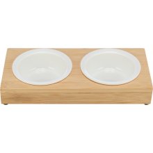 Trixie Bowl set, ceramic/bamboo, 2 × 0.25...