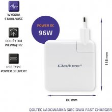 QOLTEC Power charger FAST 96W USB C PD...