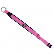 LINO textile dog collar, M, pink, 33-39 cm