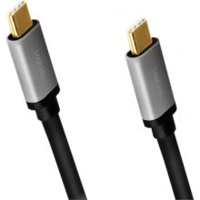 Logilink USB-C M/M cable, 4K/60Hz, PD, alu...