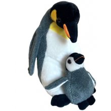 Beppe Mascot Pinguin with a baby 25 cm