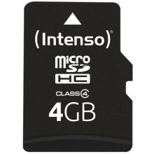 Intenso 3403450 memory card 4 GB MicroSDHC...