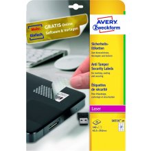 Avery L6114-20 self-adhesive label Rounded...