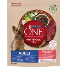 Purina One Mini Adult Beef, Rice - Dry Dog...