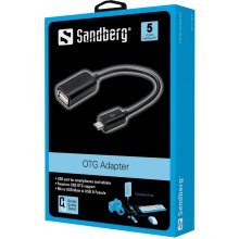 Sandberg 440-64 OTG Adapter MicroUSB M - USB...