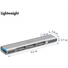 LogiLink Ultraslim USB-A to 1xUSB 3.0, 3xUSB...