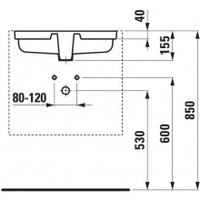 LAUFEN Living City 535x360, H8124300001091