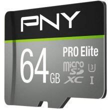 Флешка PNY PRO Elite 64 GB MicroSDXC UHS-I...