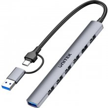 UNITEK H1209AGY01 USB-A 5Gbps 7in1 USB hub