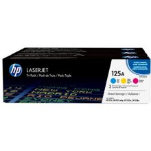 HP 125A 3-pack Cyan/Magenta/Yellow Original...