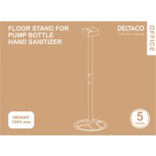 Deltaco Floor stand for pump bottle hand...