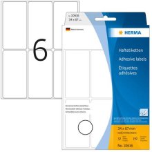 Herma Vielzwecketiketten weiß 34x67 mm...