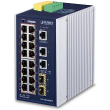 PLANET Industrial 16-Port PoE Switch...