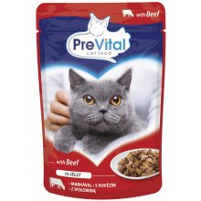 PREVITAL Beef in jelly - wet cat food - 100g