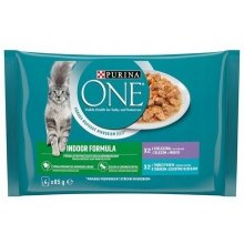 Purina One Indoor Tuna, veal - wet cat food...