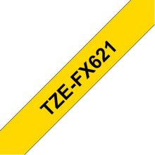 Brother TZE-FX621 label-making tape Black on...