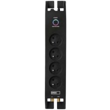 UPS EMOS P54022 surge protector Black 4 AC...