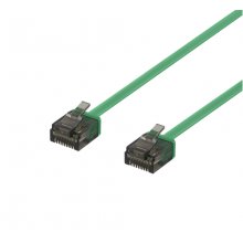 DELTACO U / UTP Cat6a patch cable, flat, 1m...