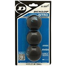 SKO Squash ball Dunlop INTRO 3-blister