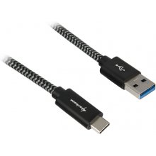SHARKOON USB 3.1 A-C black / grey 0.5m -...