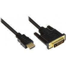 Alcasa 1m HDMI/DVI-D Black