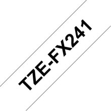 Brother TZE-FX241 label-making tape Black on...
