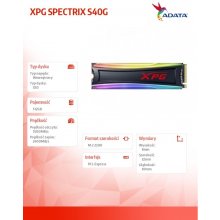 Жёсткий диск Adata XPG Spectrix S40G M.2 512...