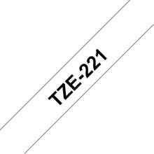 Brother TZE-221 label-making tape Black on...
