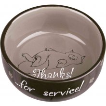 TRIXIE Cat bowl Thanks for Service, ceramic...