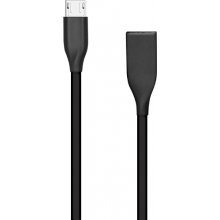 Силиконовый кабель USB - Micro USB (черный...