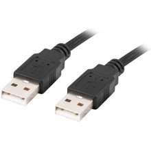 Lanberg cable USB-A M/M 2.0 0.5m black