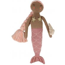 Plush toy pink Knitted Mermaid