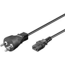 Goobay IEC Cord Denmark Type K, 2 m, Black
