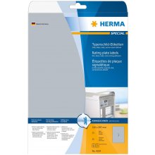 Herma Typenschildetiketten A4 silb. 210x297...