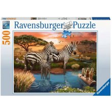 Ravensburger Puzzle Zebras at the Waterhole...