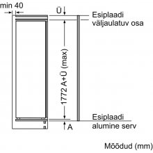 Külmik BOSCH KIF81HOD0