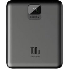 Canyon Power bank 20000mAh 100W LCD, Dark...