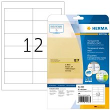 Herma Etik. transparent A4 matt 97 x 42.3mm...