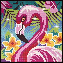 KITFIX Käsitöökomplekt Teemantkunst Flamingo