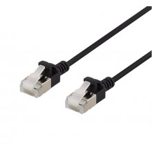 DELTACO U / FTP Cat6a patch cable, slim...