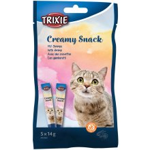 TRIXIE Creamy Snack with shrimp, 5 × 14 g