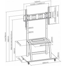 ARATON ART Mobil stand + TV mount 37-100...