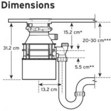 ISE Food waste disposer STANDARD 460SR-2 AS