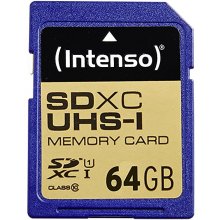 Флешка Intenso SD 64GB 10/45 Secure Digital...