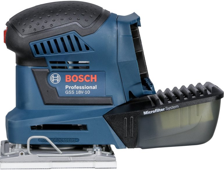 Bosch cordless orbital sander GSS 18V-10 Professional (blue, L