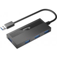 Equip USB-Hub 4-Port 3.0 ->4x3.0 +TypC A...